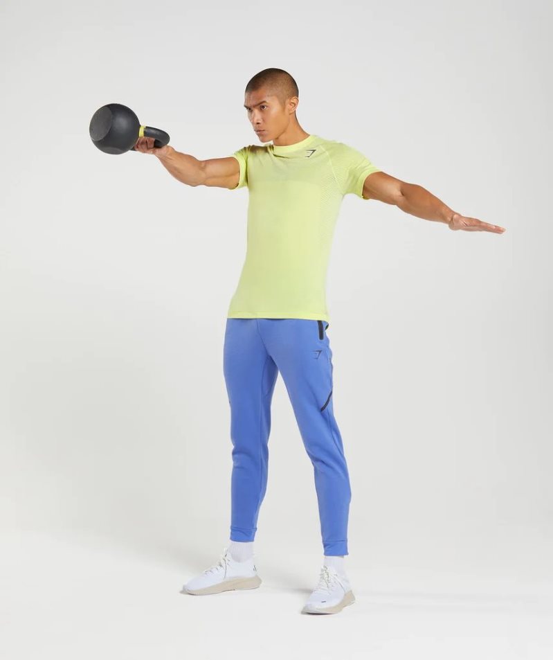 Koszulki Gymshark Apex Seamless Męskie Żółte | PL 312PZB